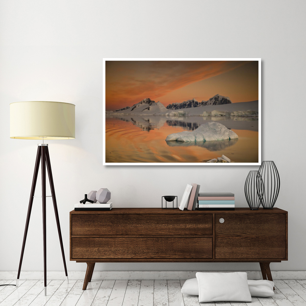 Peaks at sunset, Wiencke Island, Antarctic Peninsula, Antarctica-Paper Art-62&quotx42"