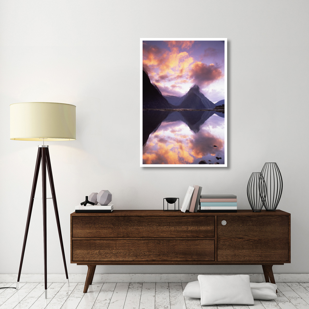 Mitre Peak at sunset, Milford Sound, Fiordland National Park, New Zealand-Paper Art-34&quotx50"