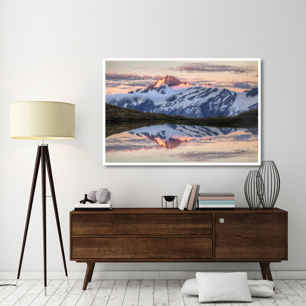 Mount Aspiring, moonrise over Cascade Saddle, Mount Aspiring National Park, New Zealand-Paper Art-62&quotx42"