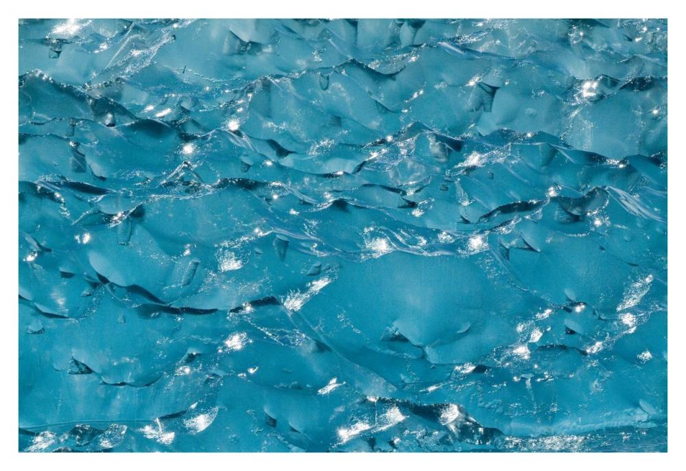 Ice detail, southeast Alaska-Paper Art-38"x26"