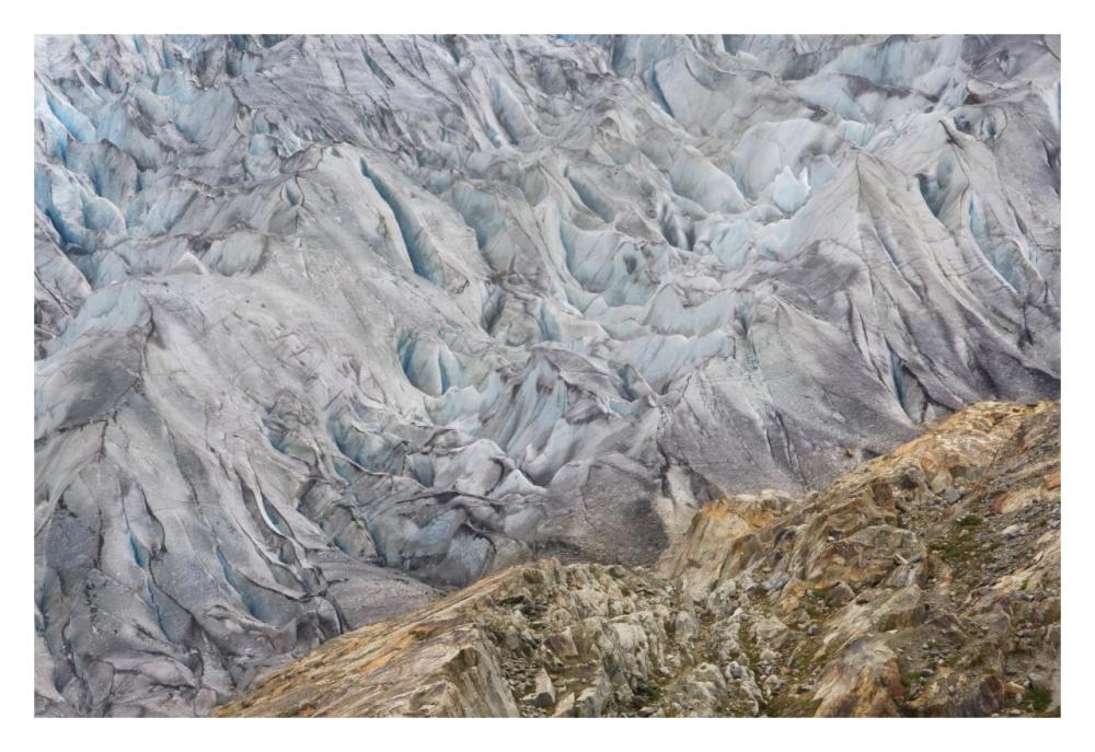 Altesch Glacier, Valais, Bernese Alps, Switzerland-Paper Art-32"x22"