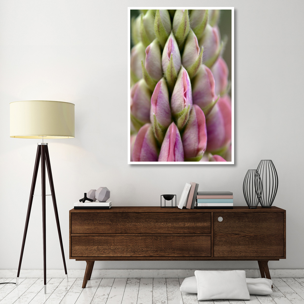 Detail of budding Lupine, Netherlands-Paper Art-42&quotx62"