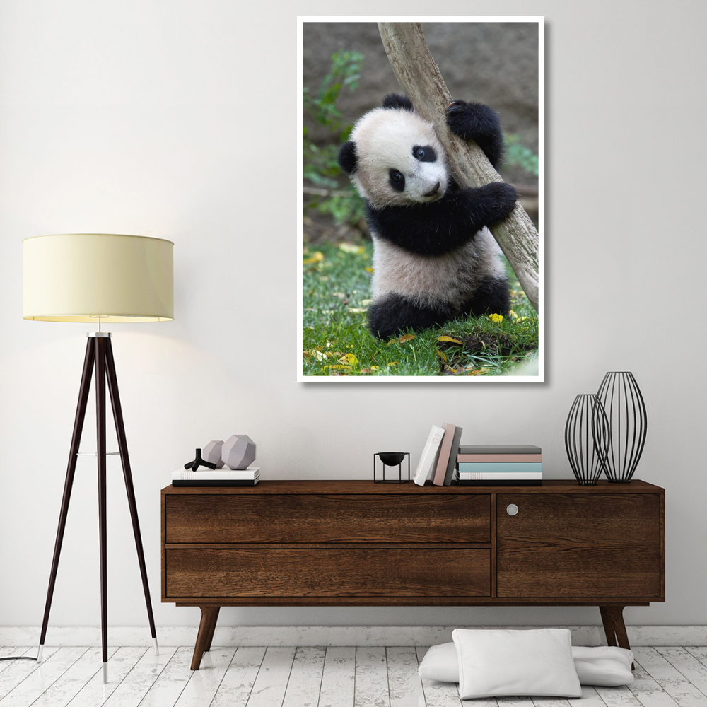 Giant Panda cub, native to China-Paper Art-42&quotx62"