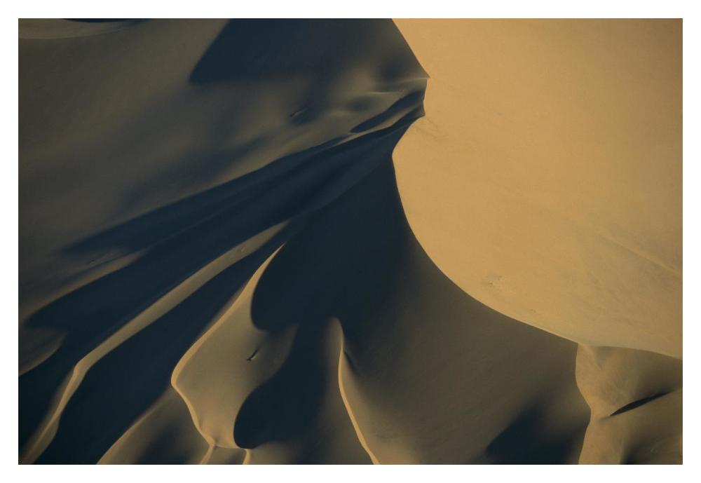 Namib Desert sand dunes, tallest sand dunes in the world, Namibia-Paper Art-20"x14"