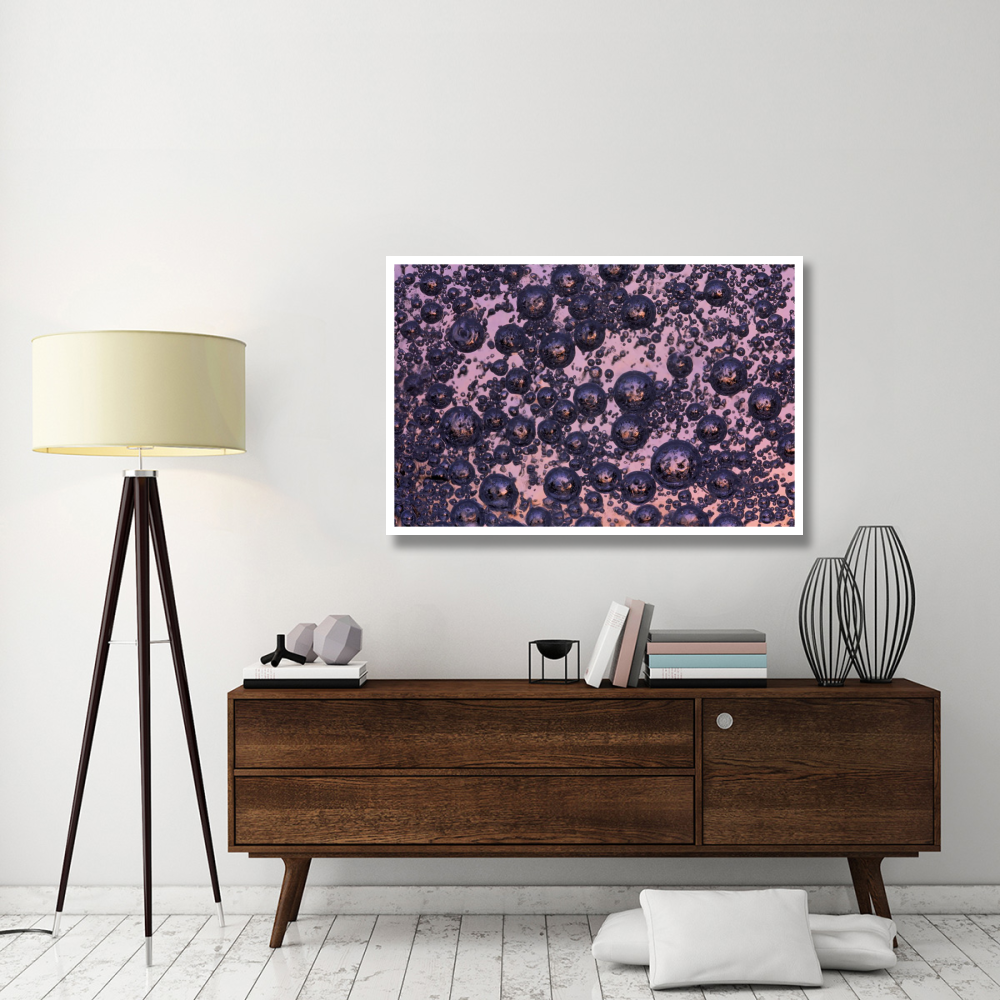Close-up of oxygen bubbles in ice, Netherlands-Paper Art-50&quotx34"