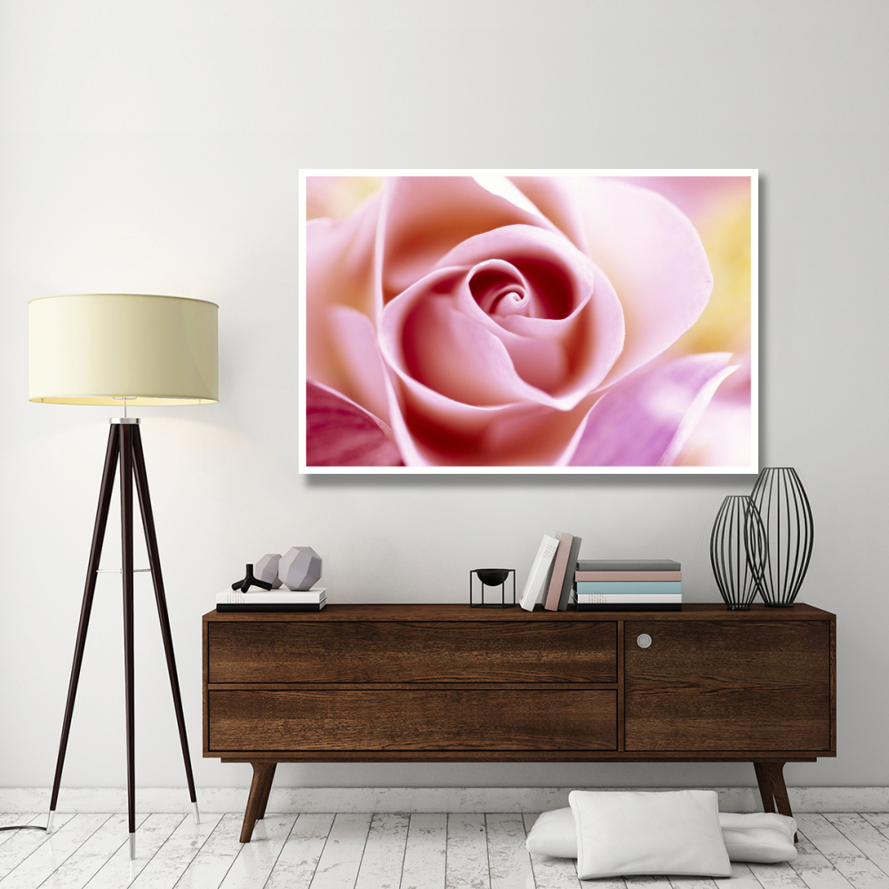 Rose close up of pink flower in a bouquet, North America and Europe-Paper Art-62&quotx42"