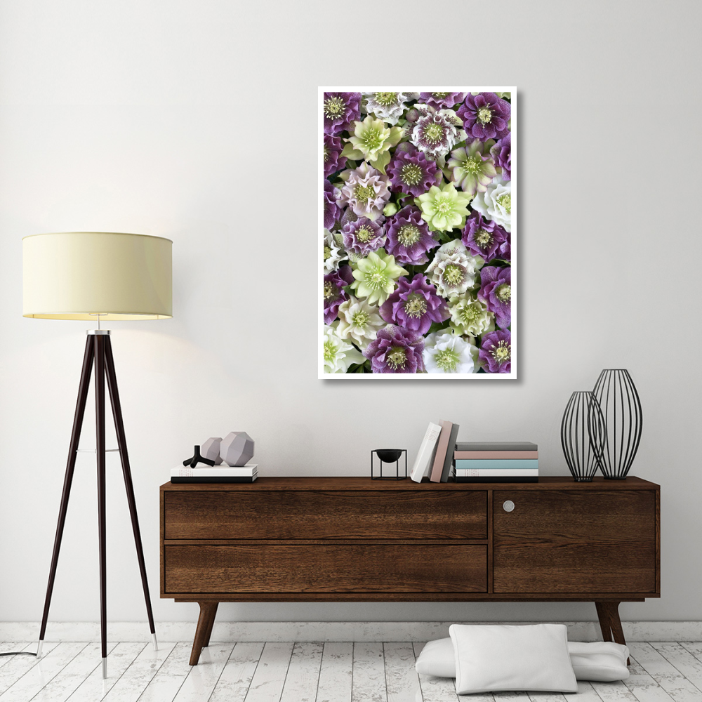 Hellebore flowers-Paper Art-34&quotx50"