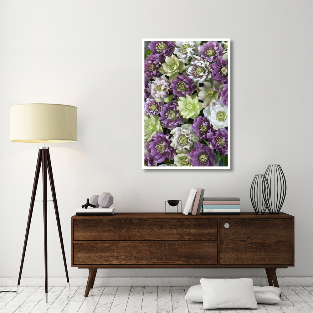 Hellebore flowers-Paper Art-34&quotx50"