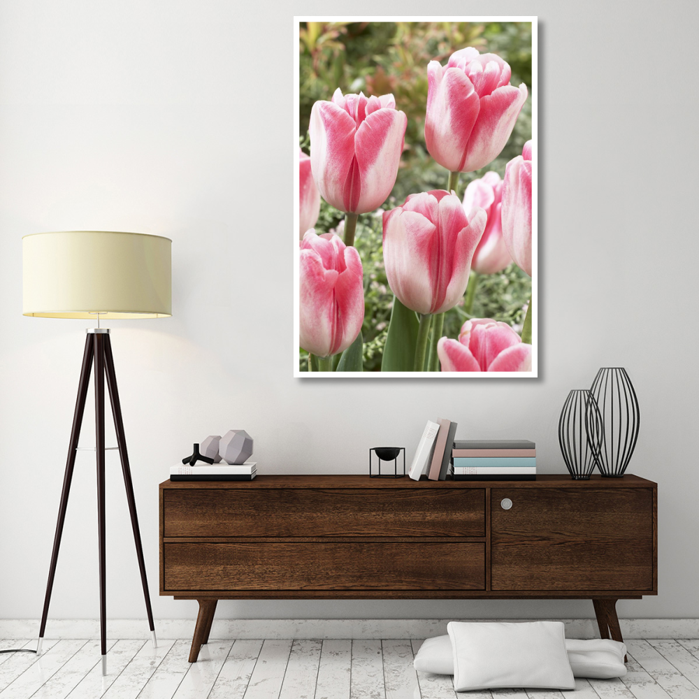 Tulip labyrinth variety flowers-Paper Art-42&quotx62"
