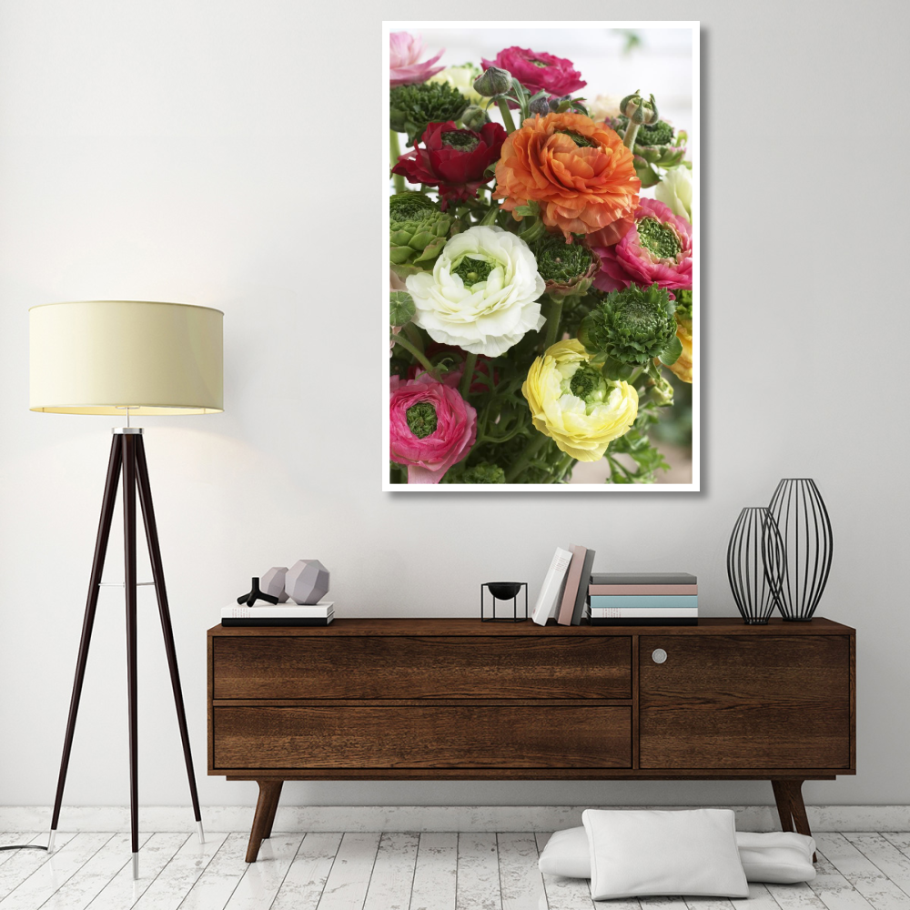 Buttercup mirabelle vert variety flowers-Paper Art-42&quotx62"
