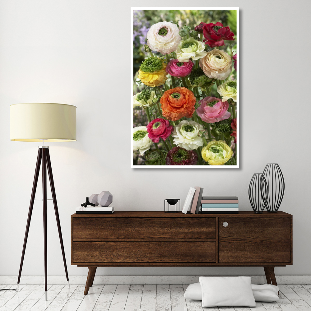 Buttercup mirabelle vert variety flowers-Paper Art-42&quotx62"