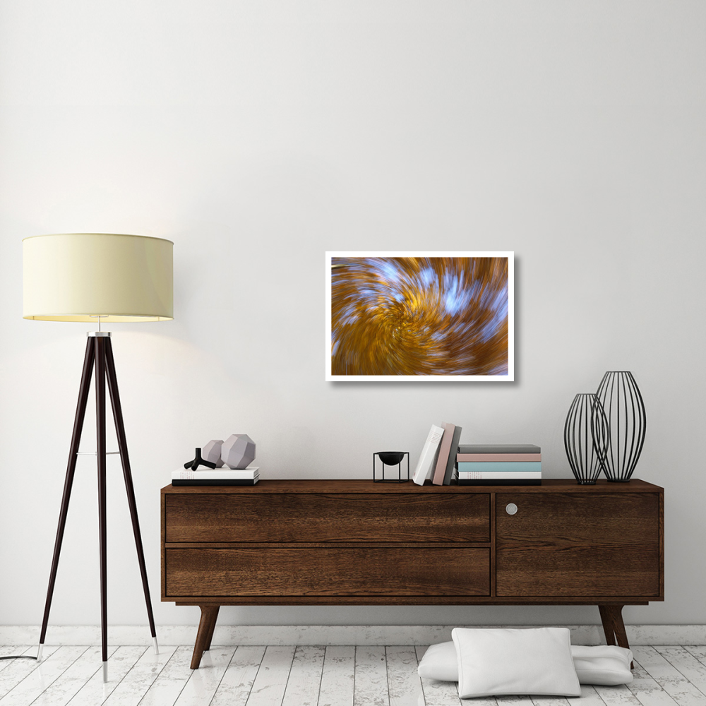European Beech abstract of autumn colors, Germany-Paper Art-32&quotx22"