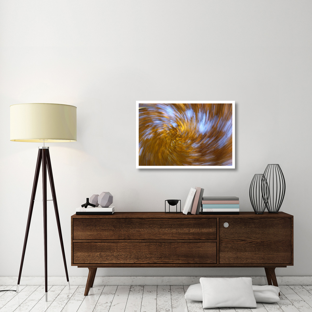 European Beech abstract of autumn colors, Germany-Paper Art-38&quotx26"