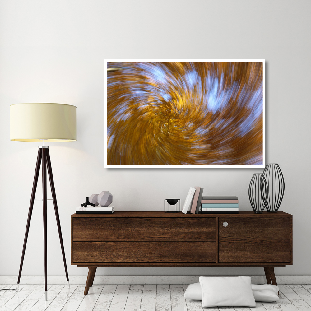 European Beech abstract of autumn colors, Germany-Paper Art-62&quotx42"