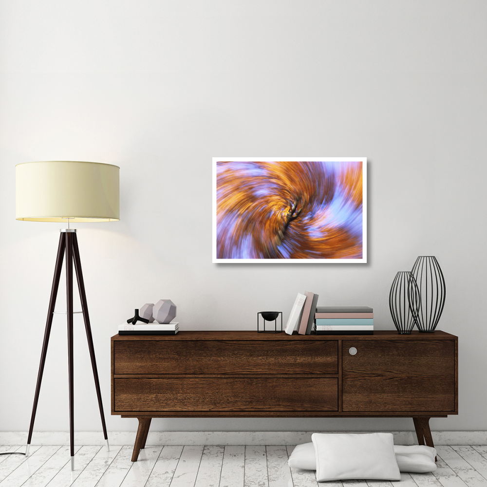 European Beech abstract of autumn colors, Germany-Paper Art-38&quotx26"