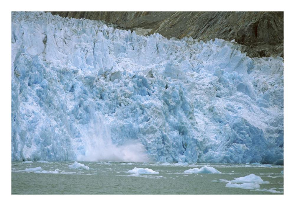 Dawes Glacier calving, Endicott Arm, Inside Passage, Alaska-Paper Art-26"x18"