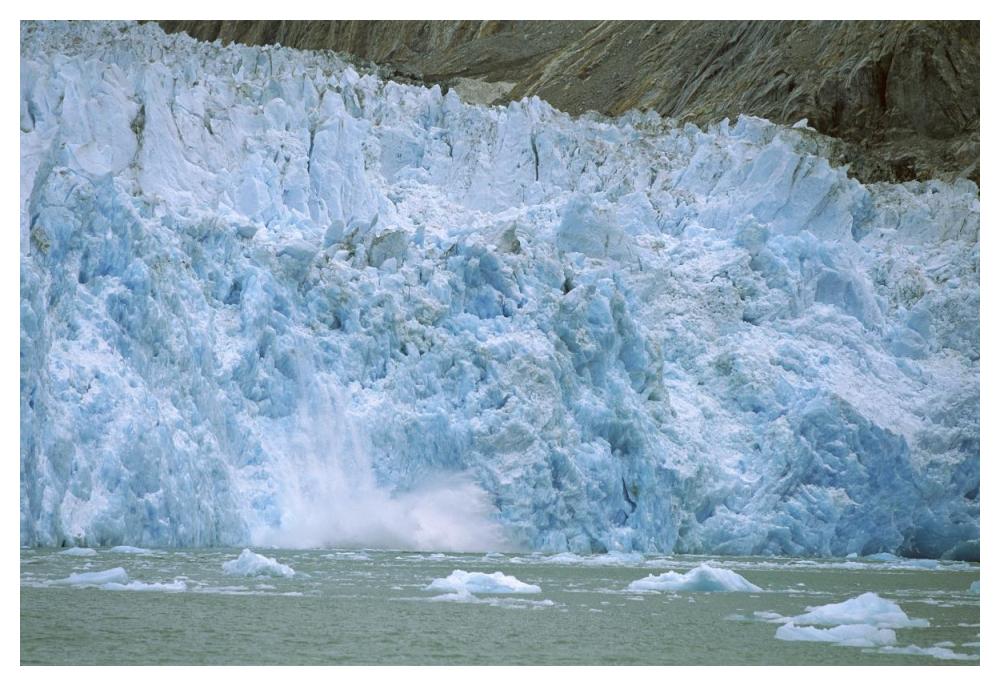 Dawes Glacier calving, Endicott Arm, Inside Passage, Alaska-Paper Art-50"x34"