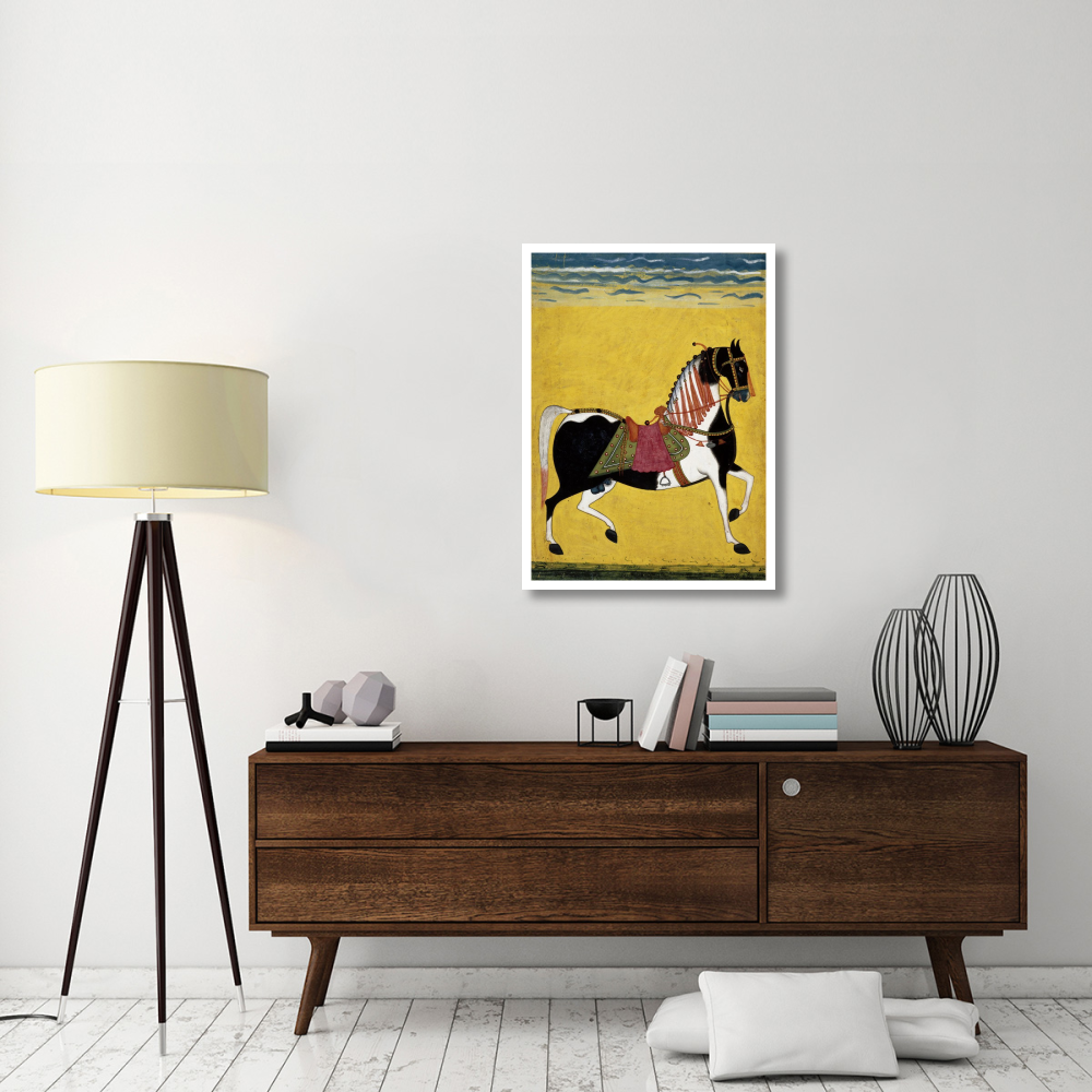 Portrait of a Stallion, mid 19th century-Paper Art-28&quotx38"