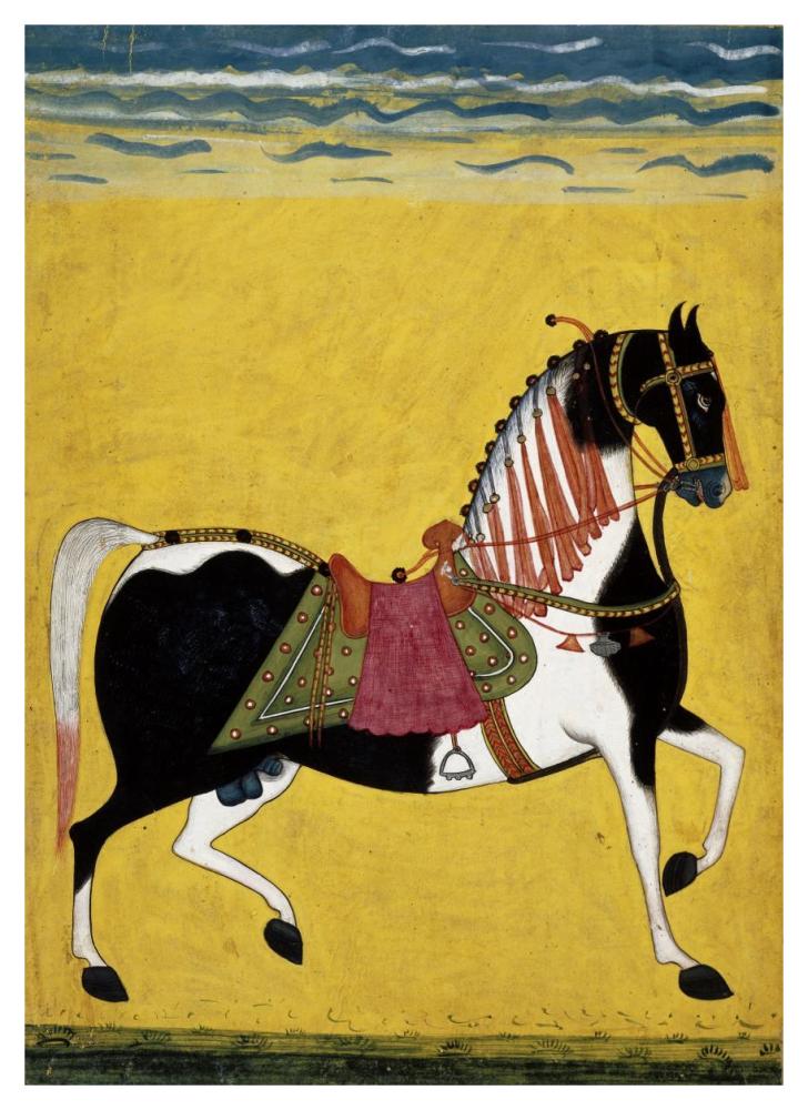 Portrait of a Stallion, mid 19th century-Paper Art-34"x46"