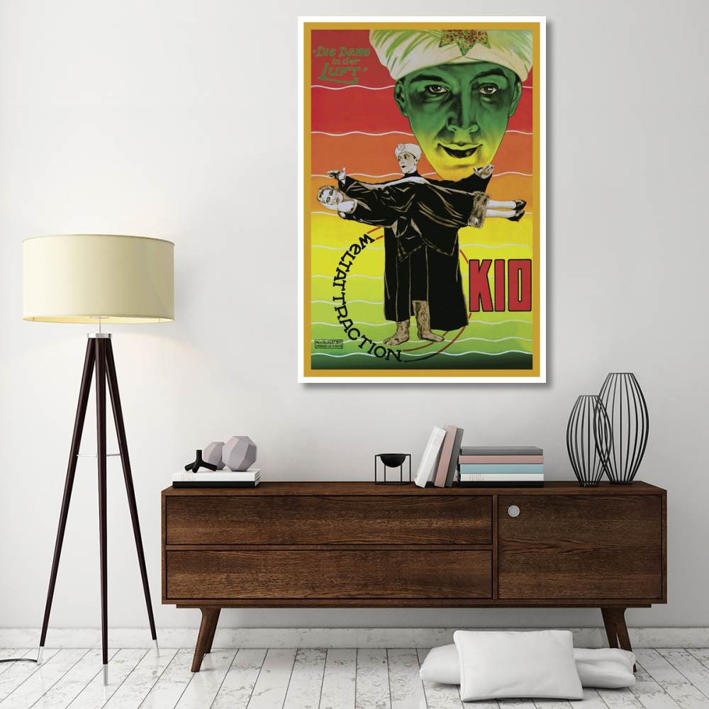 Magicians Dame in der Luft Weltattraction Kio-Paper Art-42&quotx62"