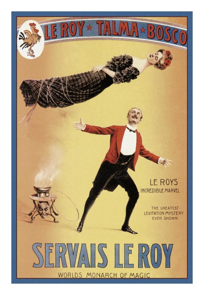 Magicians: Servais LeRoy: World's Monarch of Magic-Paper Art-18"x26"