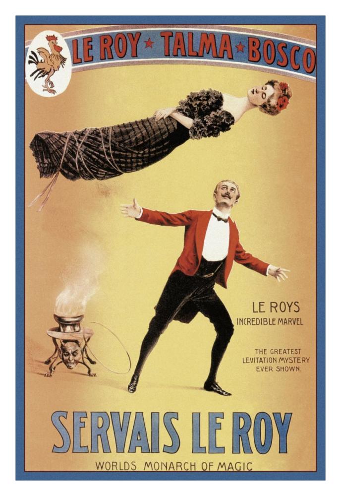 Magicians: Servais LeRoy: World's Monarch of Magic-Paper Art-22"x32"