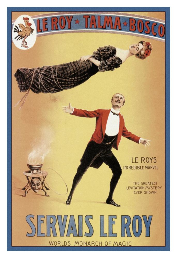 Magicians: Servais LeRoy: World's Monarch of Magic-Paper Art-26"x38"