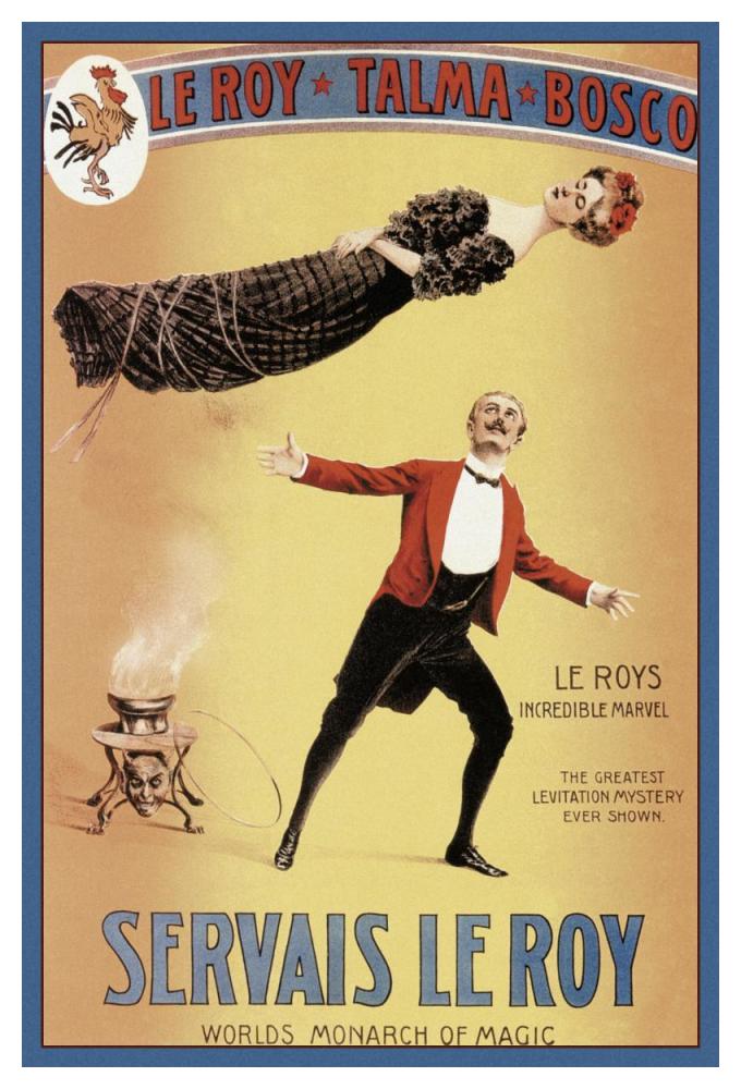 Magicians: Servais LeRoy: World's Monarch of Magic-Paper Art-34"x50"
