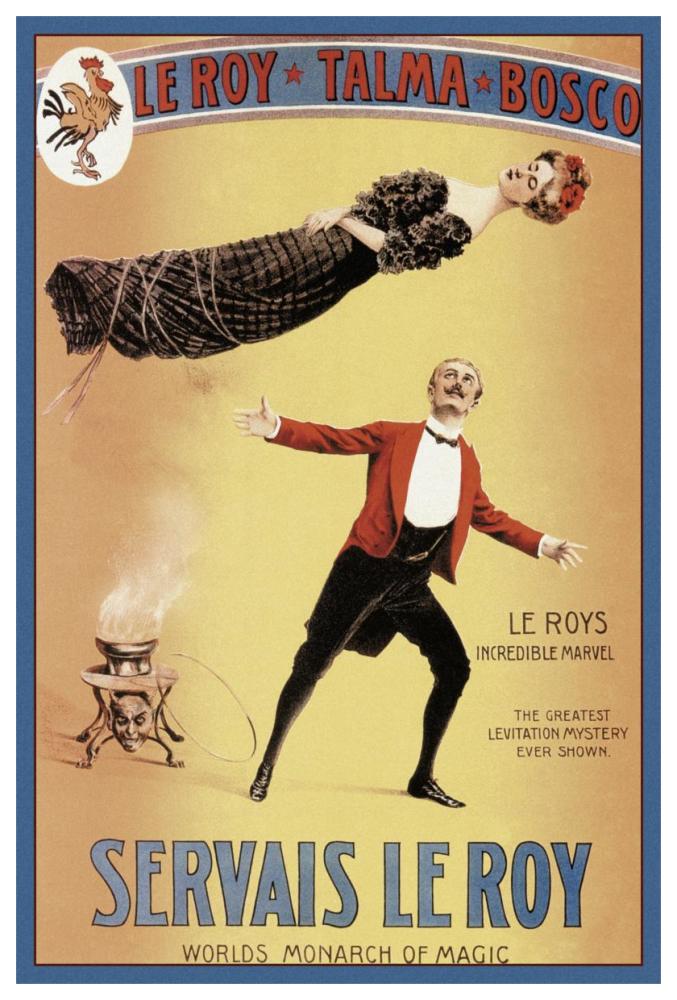Magicians: Servais LeRoy: World's Monarch of Magic-Paper Art-42"x62"