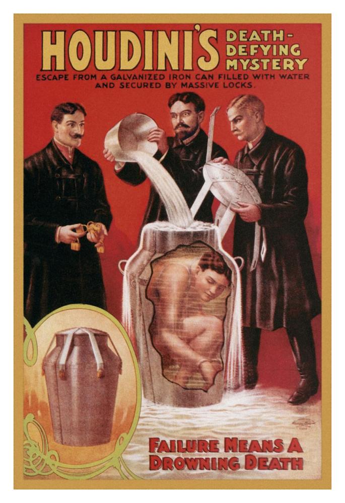 Magicians: Houdini's Death-Defying Mystery-Paper Art-26"x38"
