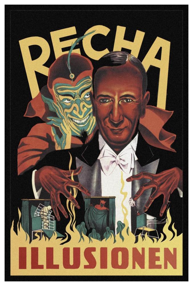 Magicians: Recha Illusionen-Paper Art-42"x62"