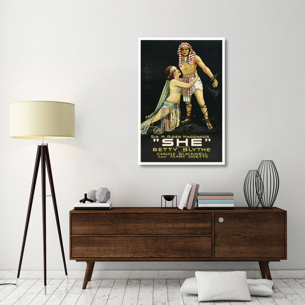 Vintage Film Posters She-Paper Art-34&quotx50"