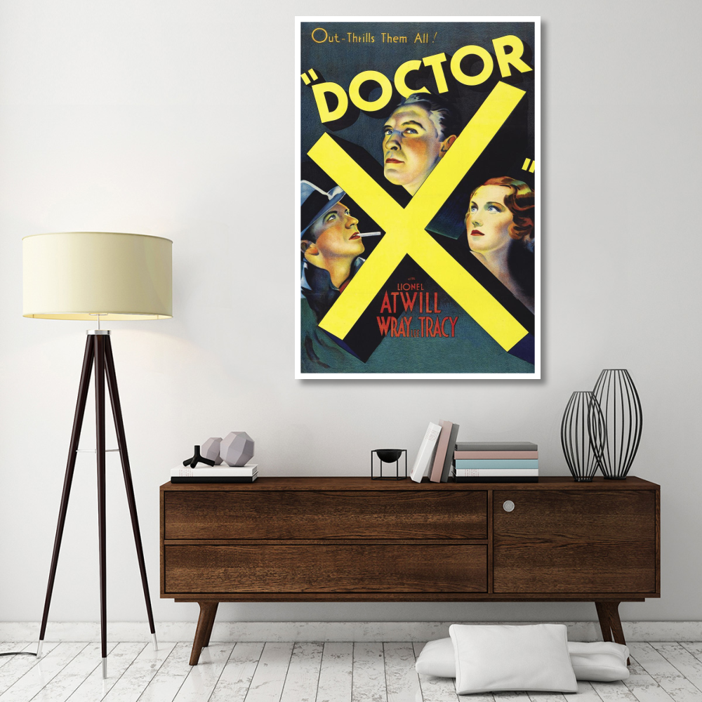 Vintage Film Posters Doctor X-Paper Art-42&quotx62"