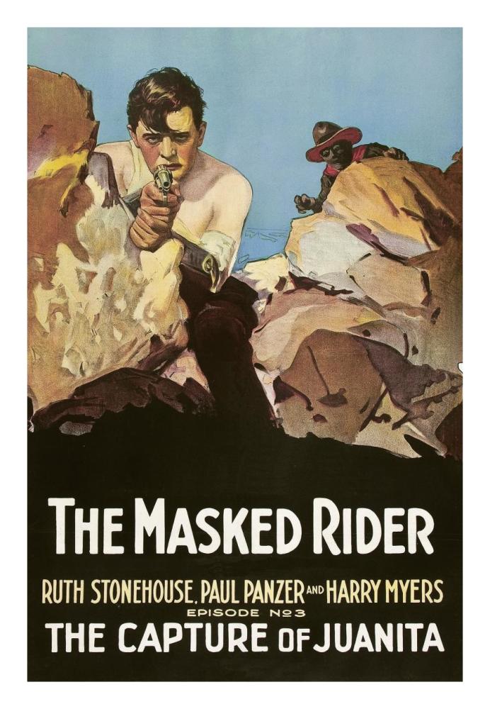 Vintage Westerns: Masked Rider - The Capture of Juanita-Paper Art-18"x26"