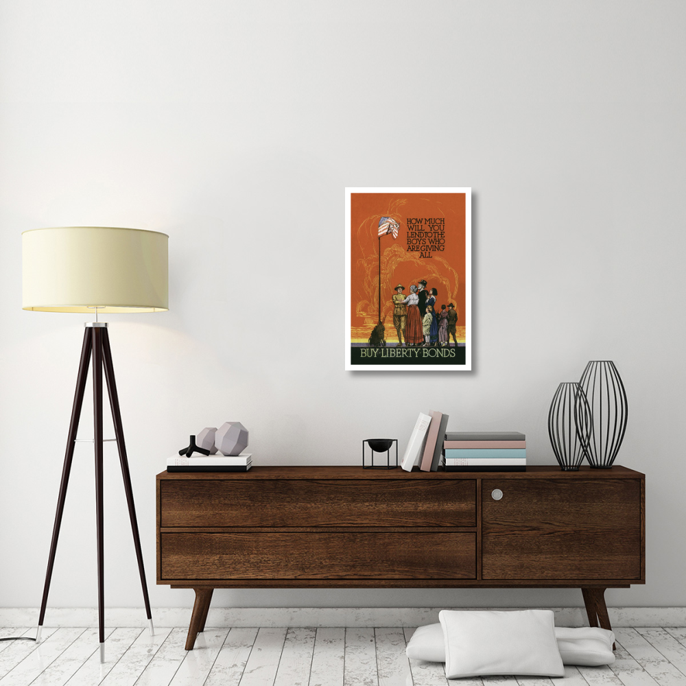 WWI Buy Liberty Bonds-Paper Art-22&quotx32"