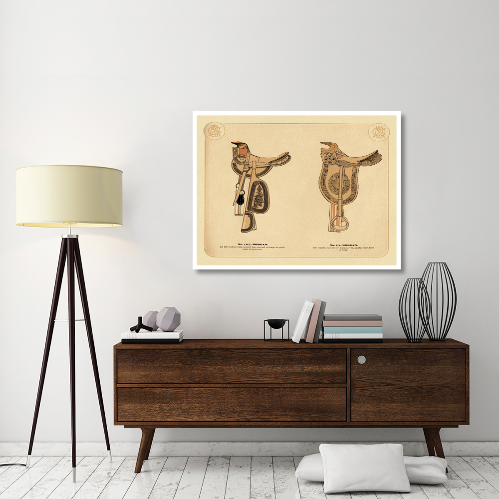 Saddles and Tack Morgan Saddles 1-Paper Art-50&quotx38"