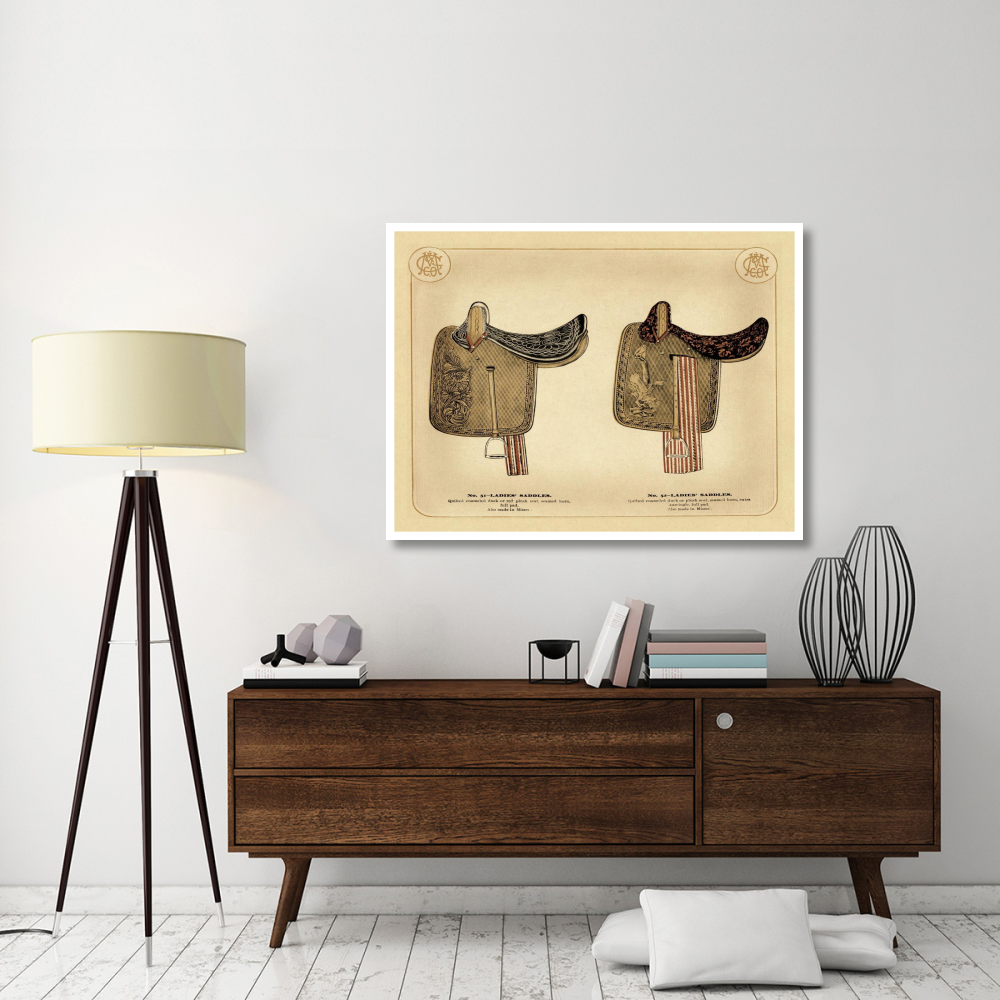 Saddles and Tack Ladies' Saddles 1-Paper Art-50&quotx38"