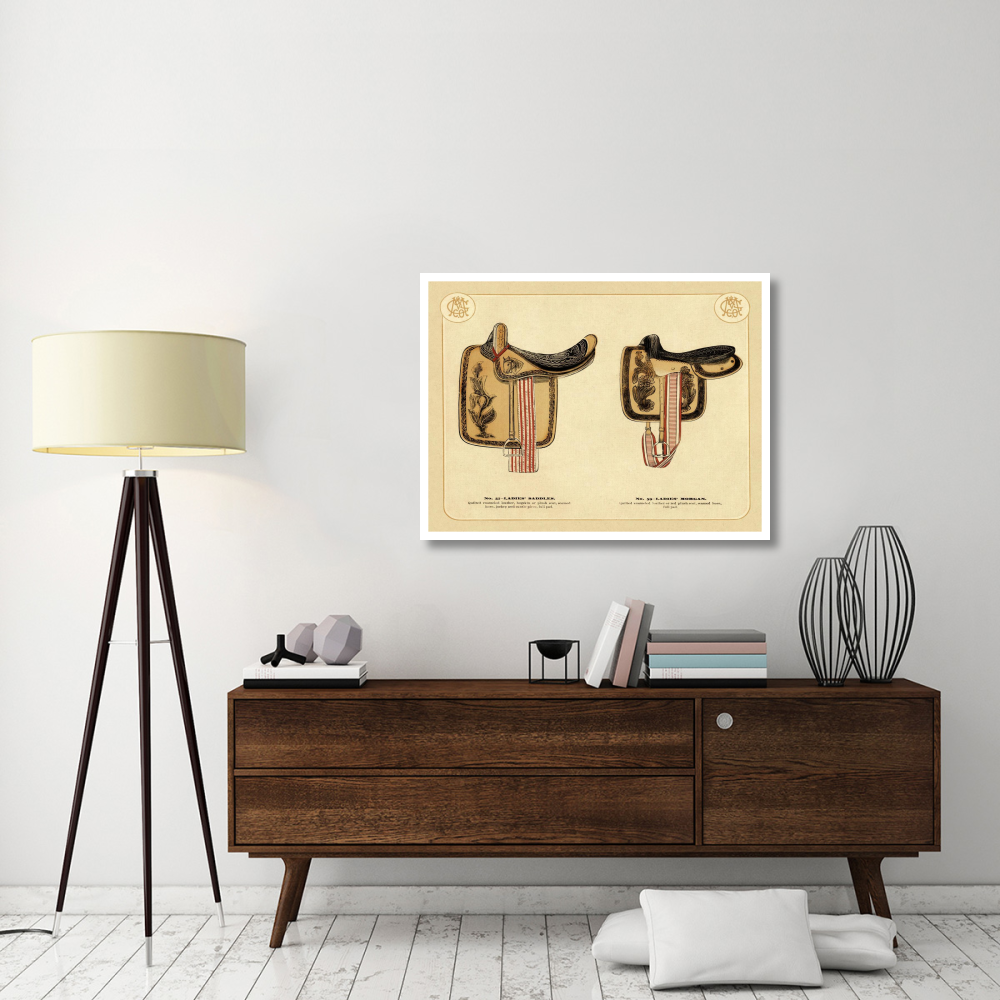 Saddles and Tack Ladies' Saddles 4-Paper Art-42&quotx32"