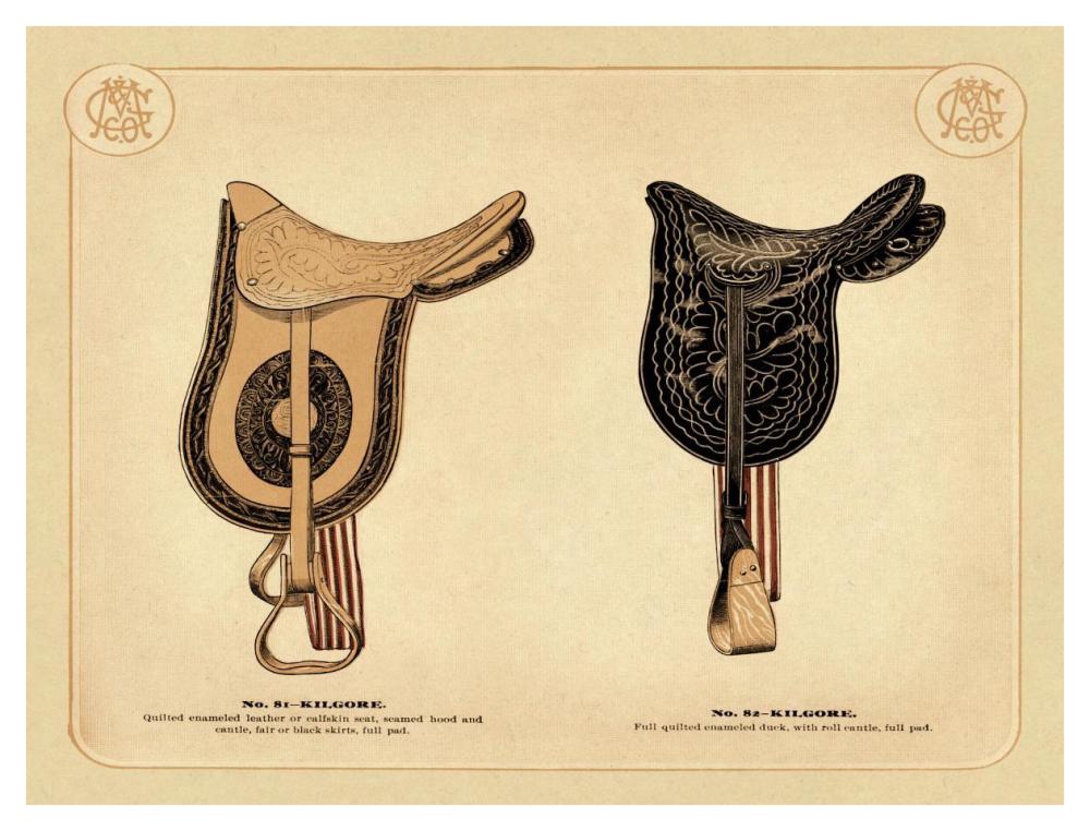Saddles and Tack: Kilgore Saddles #2-Paper Art-42"x32"