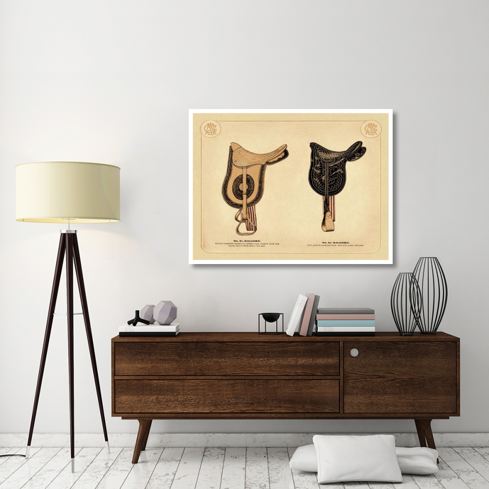 Saddles and Tack Kilgore Saddles 2-Paper Art-50&quotx38"