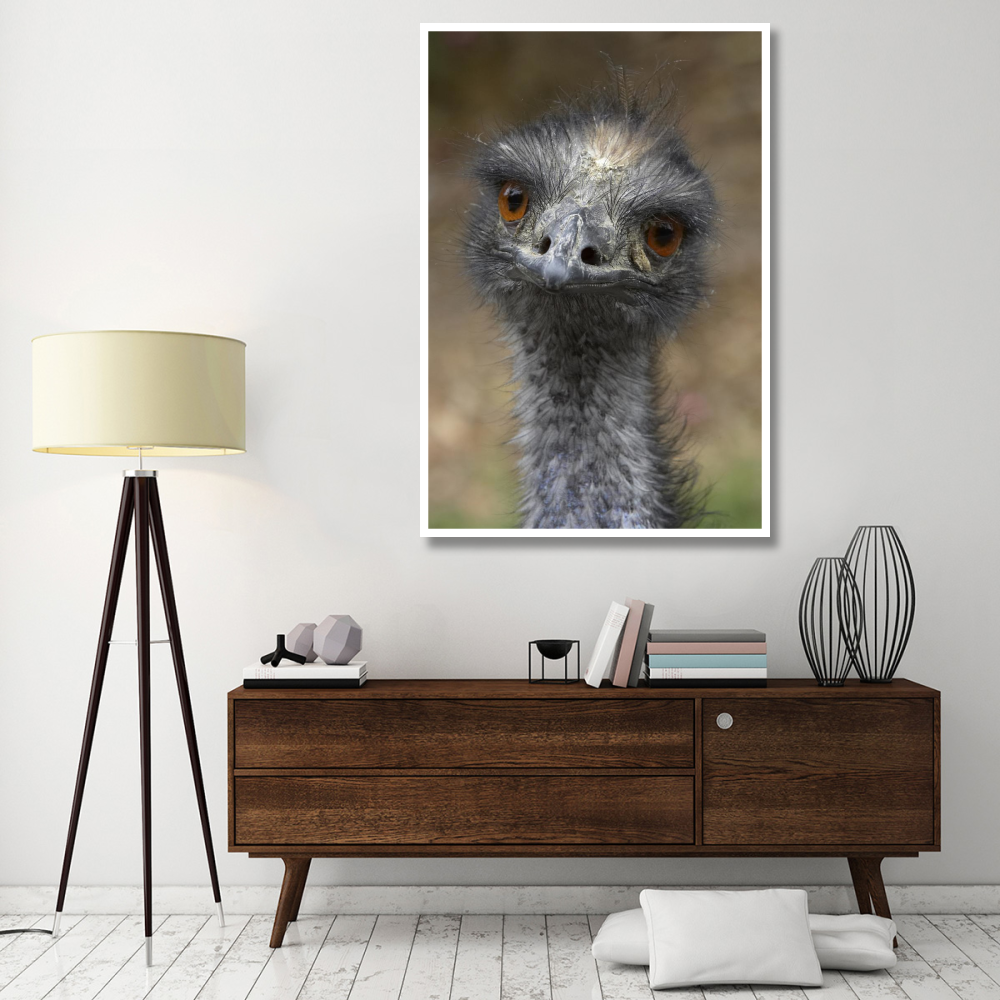 Emu portrait, native to Australia-Paper Art-42&quotx62"