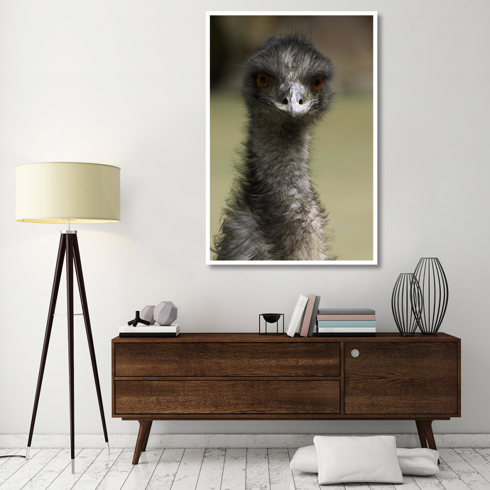 Emu portrait, native to Australia-Paper Art-42&quotx62"