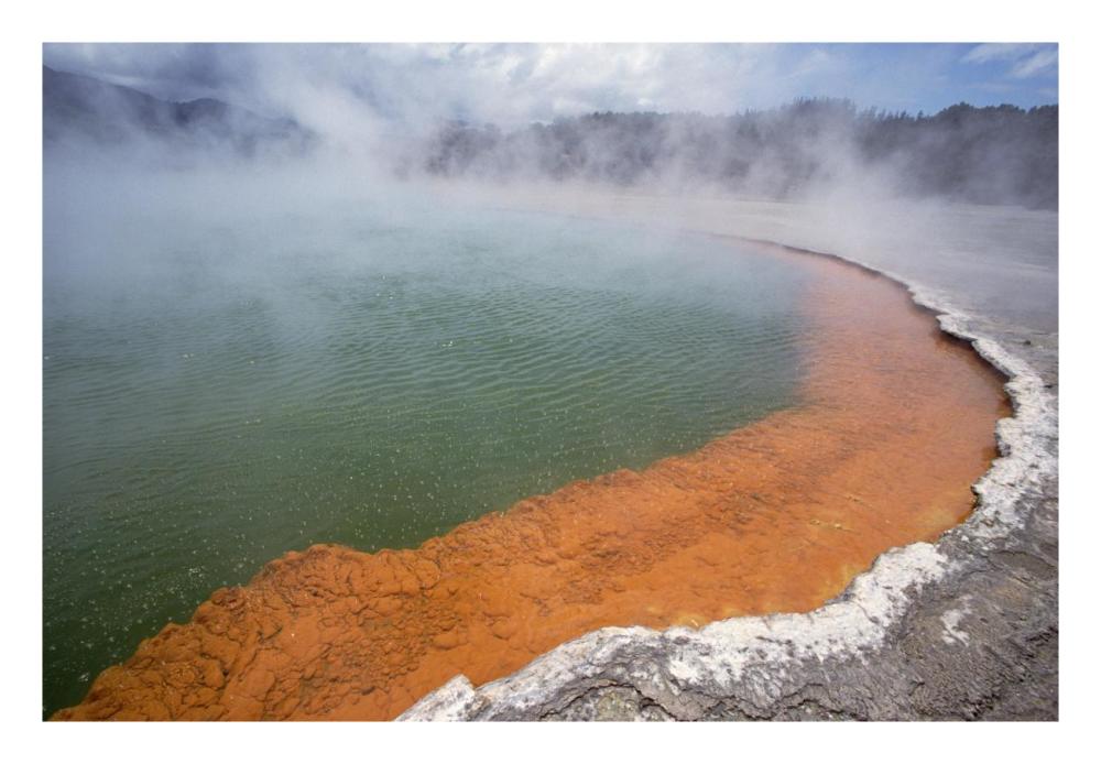 Champagne Pool, a volcanic lake, Waiotapu, Rotorua, New Zealand-Paper Art-26"x18"