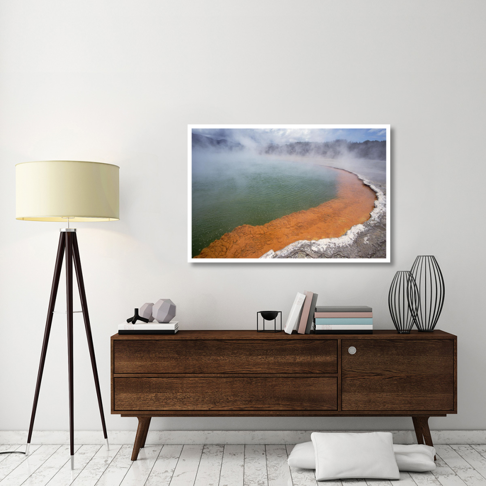 Champagne Pool, a volcanic lake, Waiotapu, Rotorua, New Zealand-Paper Art-50&quotx34"