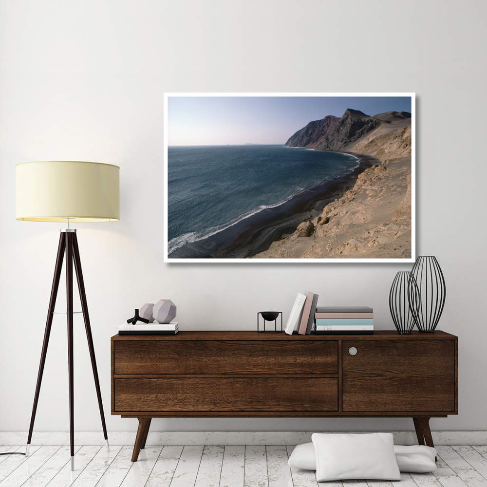 Atacama Desert, sea cliffs and Pacific Ocean, Paracas Peninsula, Peru-Paper Art-62&quotx42"