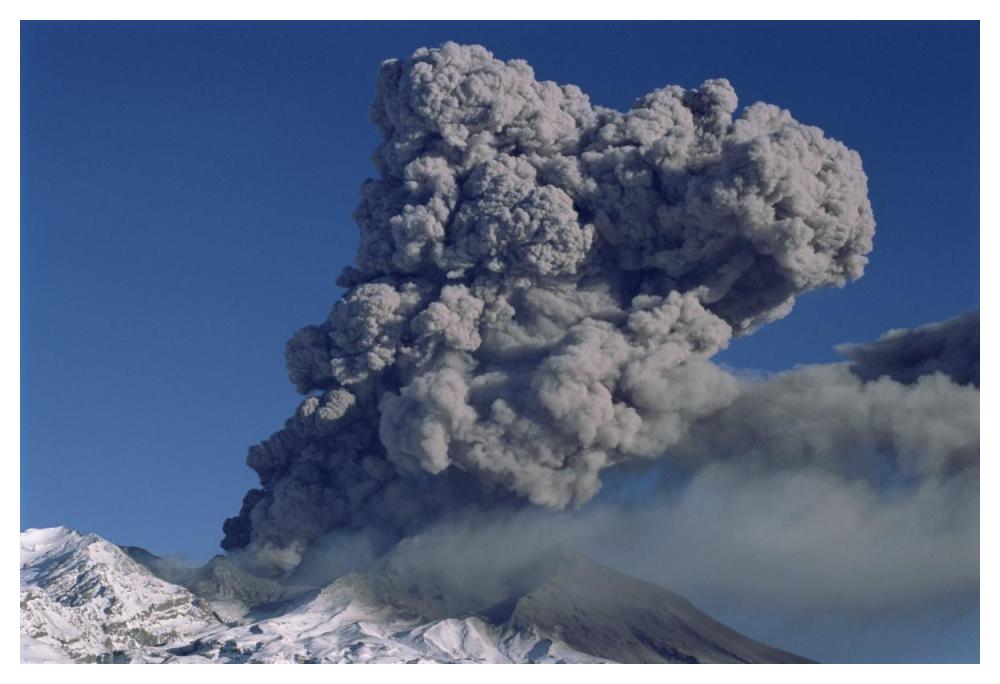 Mt Ruapehu eruption 1996, Tongariro National Park, New Zealand-Paper Art-50"x34"