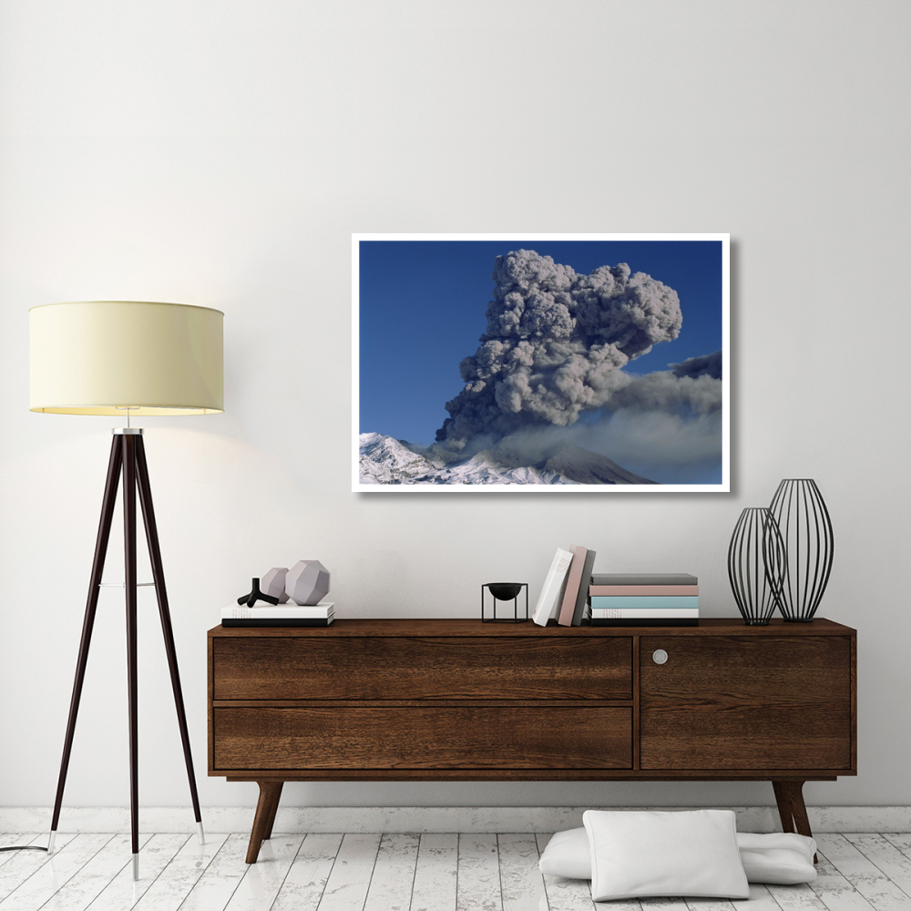 Mt Ruapehu eruption 1996, Tongariro National Park, New Zealand-Paper Art-50&quotx34"
