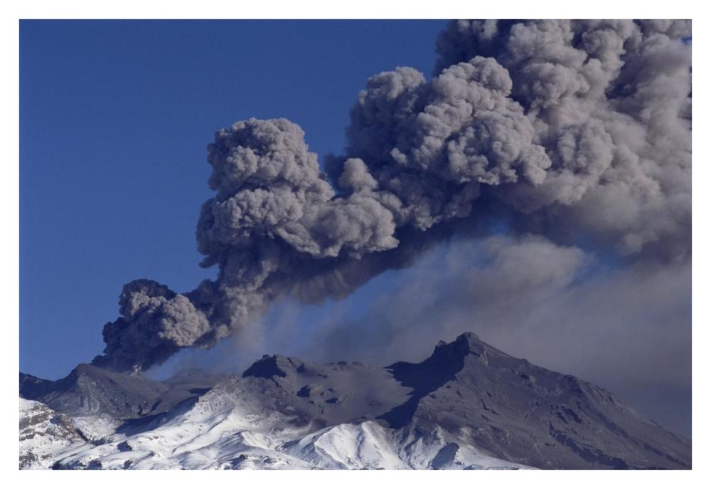 Mt Ruapehu eruption 1996, Tongariro National Park, New Zealand-Paper Art-38"x26"