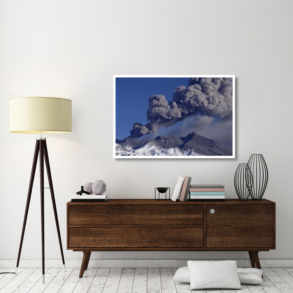 Mt Ruapehu eruption 1996, Tongariro National Park, New Zealand-Paper Art-50&quotx34"