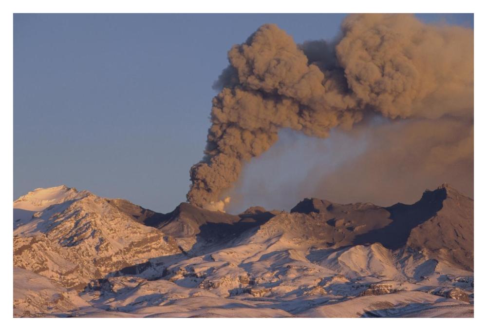 Mt Ruapehu eruption 1996, Tongariro National Park, New Zealand-Paper Art-38"x26"